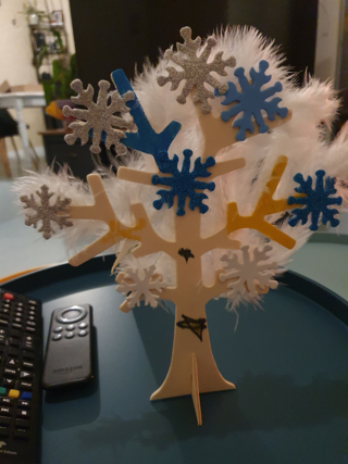 Arbre à neige - 10doigts.fr