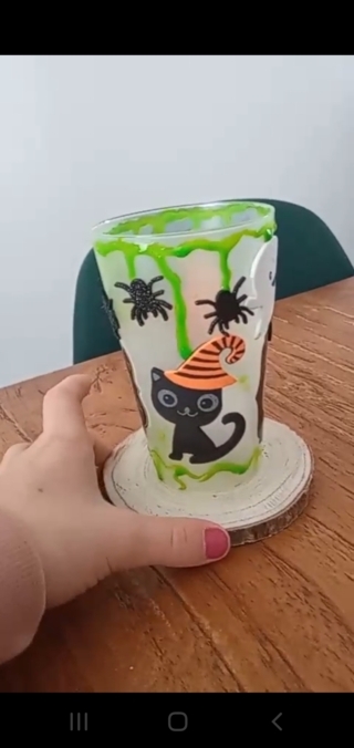 Verre d'halloween - 10doigts.fr