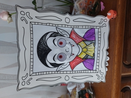 Tableau vampire  trompe-œil - 10doigts.fr