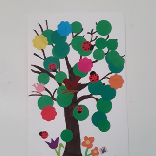 Arbre de printemps - 10doigts.fr