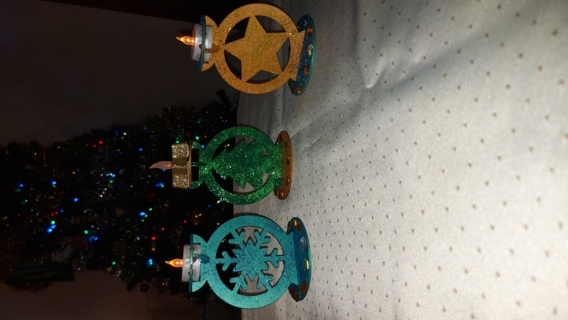 Bougeoirs noel - 10doigts.fr