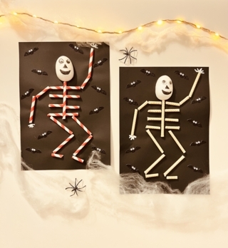 Squelette rigolo - 10doigts.fr