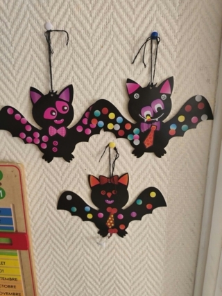 Chauve souris - 10doigts.fr