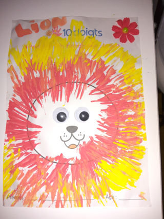 Le lion - 10doigts.fr