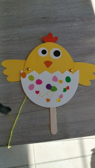 Marionnette poussin - 10doigts.fr