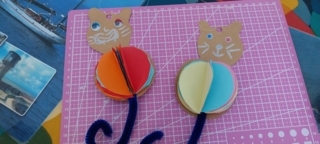 Chat suspendu - 10doigts.fr