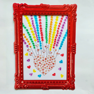 Coeur en couleurs - 10doigts.fr