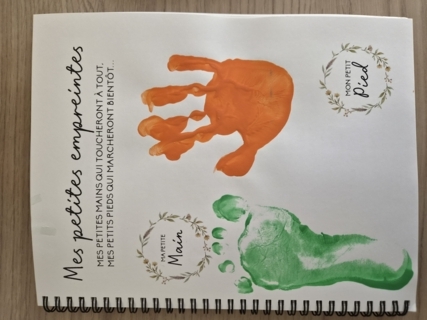 Empreintes main et pied - 10doigts.fr