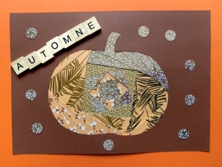 Citrouille en papier - 10doigts.fr