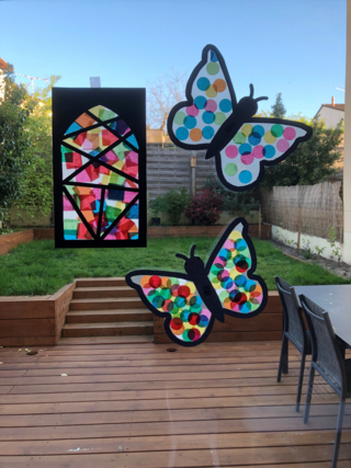 Vitraux printaniers - 10doigts.fr