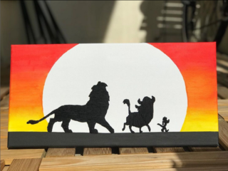 Broderie sur toile le roi lion - 10doigts.fr