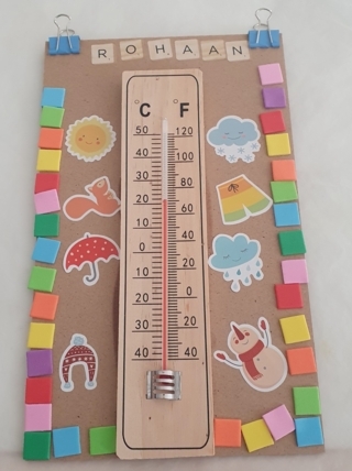 Thermomètre des 4 saisons - 10doigts.fr