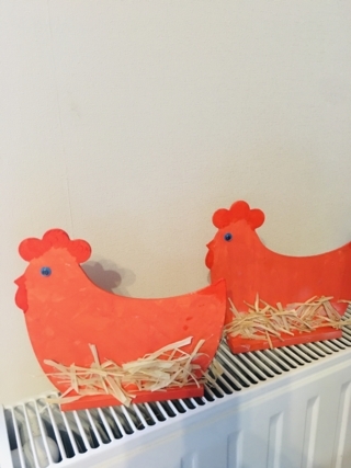 Poules de Pâques - 10doigts.fr