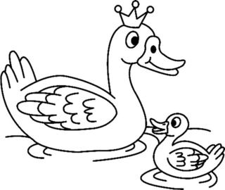 Canard 03 - Coloriages animaux - Coloriages - 10doigts.fr