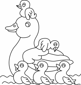 Canard 15 - Coloriages animaux - Coloriages - 10doigts.fr