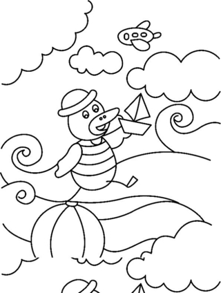 Canard06 - Coloriages animaux - Coloriages - 10doigts.fr