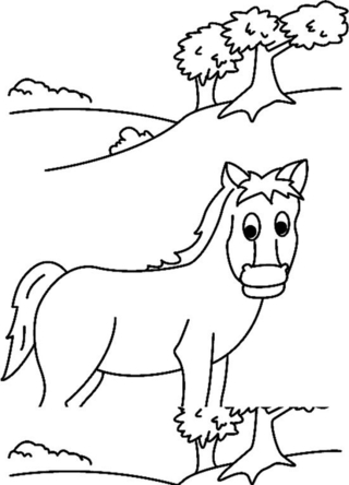 Cheval 06 - Coloriages animaux - Coloriages - 10doigts.fr