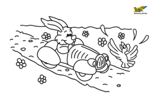 Lapin 60 - Coloriages animaux - Coloriages - 10doigts.fr