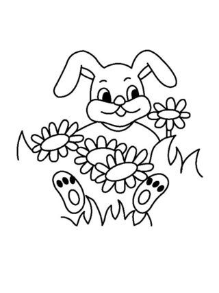 Lapin04 - Coloriages animaux - Coloriages - 10doigts.fr