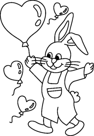 Lapin13 - Coloriages animaux - Coloriages - 10doigts.fr