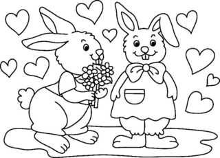 Lapin18 - Coloriages animaux - Coloriages - 10doigts.fr
