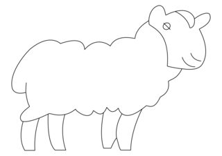 Mouton 08 - Coloriages animaux - Coloriages - 10doigts.fr