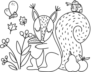 Animaux-foret11 - Coloriages animaux - Coloriages - 10doigts.fr