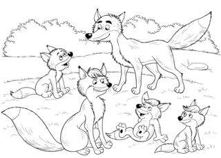 Animaux-foret5 - Coloriages animaux - Coloriages - 10doigts.fr