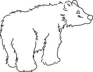 Ours 02 - Coloriages animaux - Coloriages - 10doigts.fr