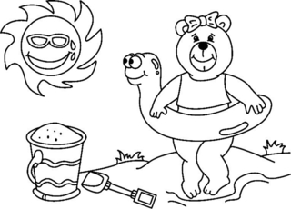 Ourson 002 - Coloriages animaux - Coloriages - 10doigts.fr