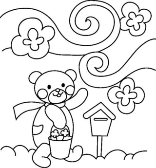 Ourson 003 - Coloriages animaux - Coloriages - 10doigts.fr