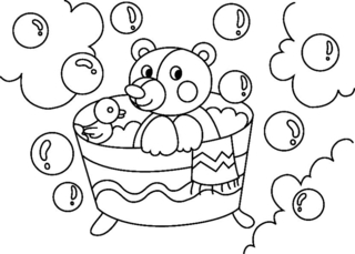 Ourson 009 - Coloriages animaux - Coloriages - 10doigts.fr