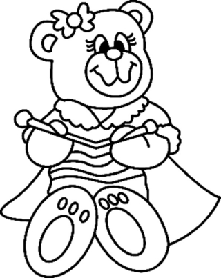 Ourson 016 - Coloriages animaux - Coloriages - 10doigts.fr