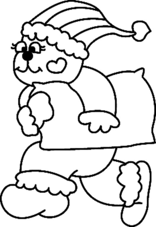 Ourson 021 - Coloriages animaux - Coloriages - 10doigts.fr