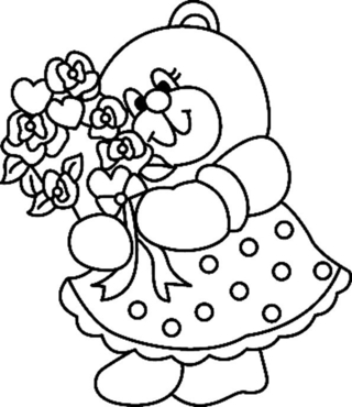 Ourson 022 - Coloriages animaux - Coloriages - 10doigts.fr