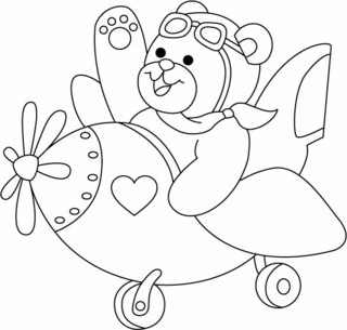 Ourson 024 - Coloriages animaux - Coloriages - 10doigts.fr