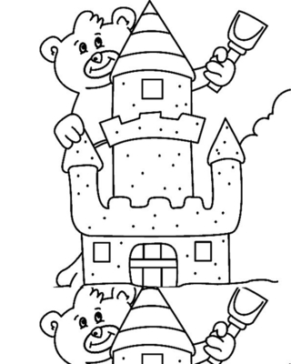 Ourson 027 - Coloriages animaux - Coloriages - 10doigts.fr