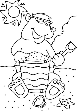 Ourson 031 - Coloriages animaux - Coloriages - 10doigts.fr