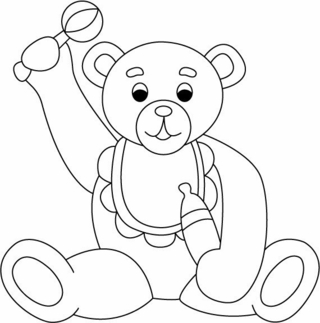 Ourson 033 - Coloriages animaux - Coloriages - 10doigts.fr