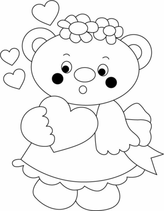 Ourson 035 - Coloriages animaux - Coloriages - 10doigts.fr