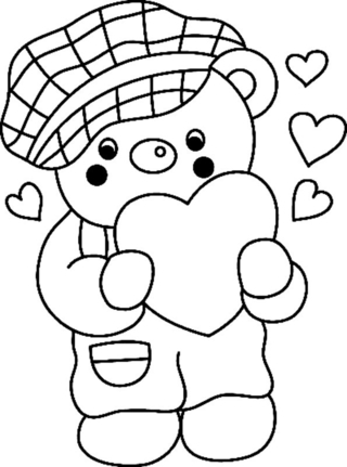Ourson 036 - Coloriages animaux - Coloriages - 10doigts.fr