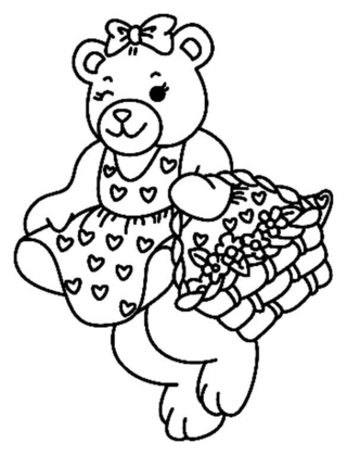 Ourson 039 - Coloriages animaux - Coloriages - 10doigts.fr
