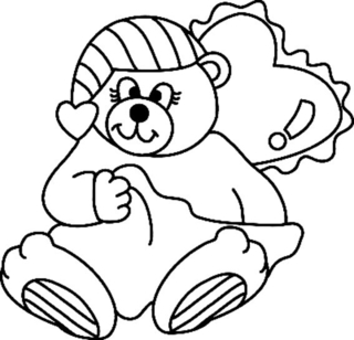 Ourson 052 - Coloriages animaux - Coloriages - 10doigts.fr