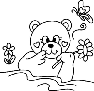 Ourson 058 - Coloriages animaux - Coloriages - 10doigts.fr