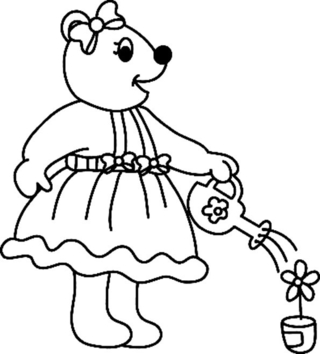 Ourson 060 - Coloriages animaux - Coloriages - 10doigts.fr