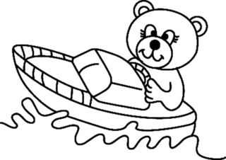 Ourson 061 - Coloriages animaux - Coloriages - 10doigts.fr