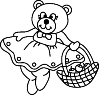 Ourson 062 - Coloriages animaux - Coloriages - 10doigts.fr