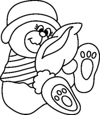Ourson 069 - Coloriages animaux - Coloriages - 10doigts.fr