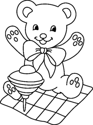 Ourson 073 - Coloriages animaux - Coloriages - 10doigts.fr