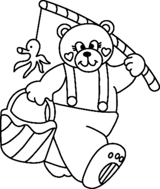 Ourson 075 - Coloriages animaux - Coloriages - 10doigts.fr